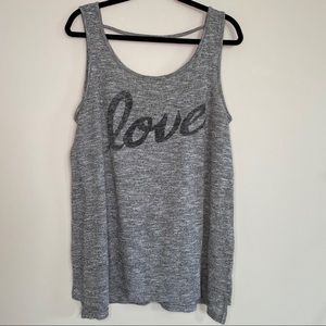 Torrid Plus Size 1X Gray Tank Top